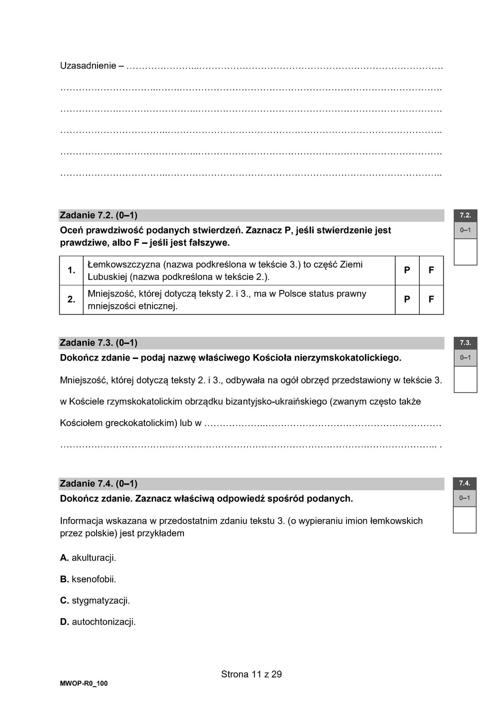 arkusz - WOS - matura 2023 - maj - 0011