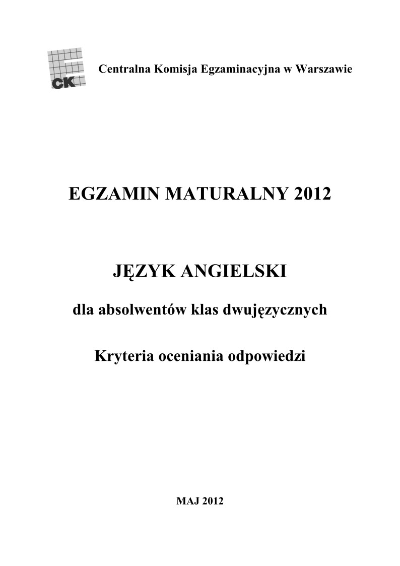 Odpowiedzi - angielski dla klas dwujezycznych, matura 2012-strona-01