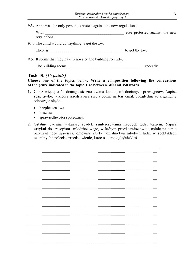 Pytania - angielski dla klas dwujezycznych, matura 2012-strona-11