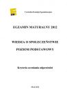 miniatura Odpowiedzi - wiedza o spoleczenstwie, p. podstawowy, matura 2012-strona-01