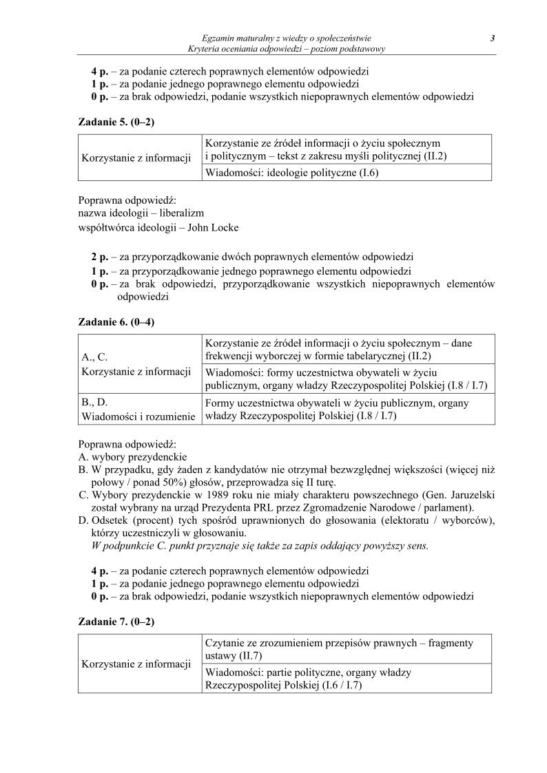 Odpowiedzi - wiedza o spoleczenstwie, p. podstawowy, matura 2012-strona-03