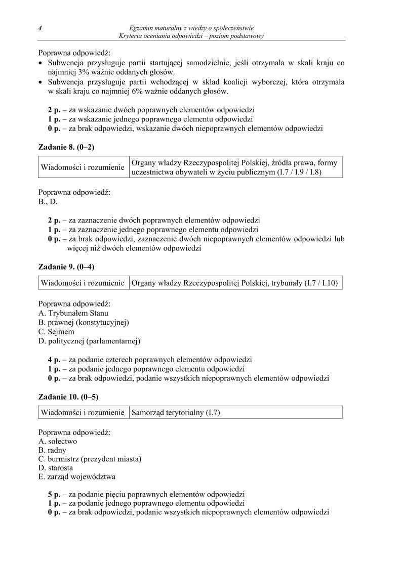 Odpowiedzi - wiedza o spoleczenstwie, p. podstawowy, matura 2012-strona-04