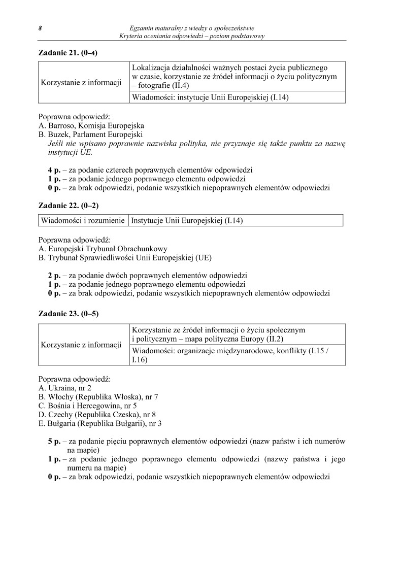 Odpowiedzi - wiedza o spoleczenstwie, p. podstawowy, matura 2012-strona-08