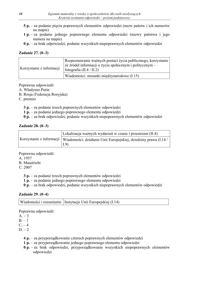 Odpowiedzi - wiedza o spoleczenstwie dla osob nieslyszacych, matura 2012-strona-10