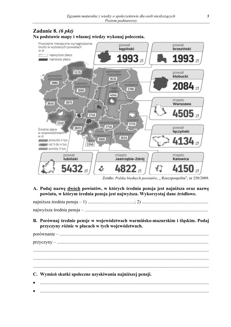 Pytania - wiedza o spoleczenstwie dla osob nieslyszacych, matura 2012-strona-05