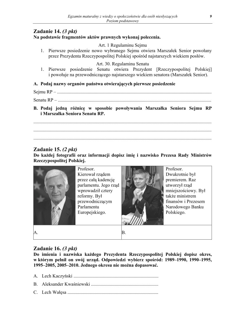 Pytania - wiedza o spoleczenstwie dla osob nieslyszacych, matura 2012-strona-09