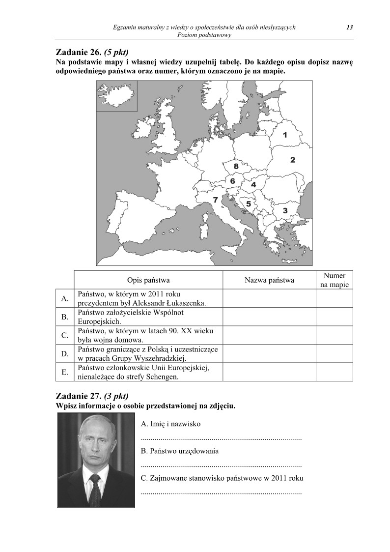 Pytania - wiedza o spoleczenstwie dla osob nieslyszacych, matura 2012-strona-13