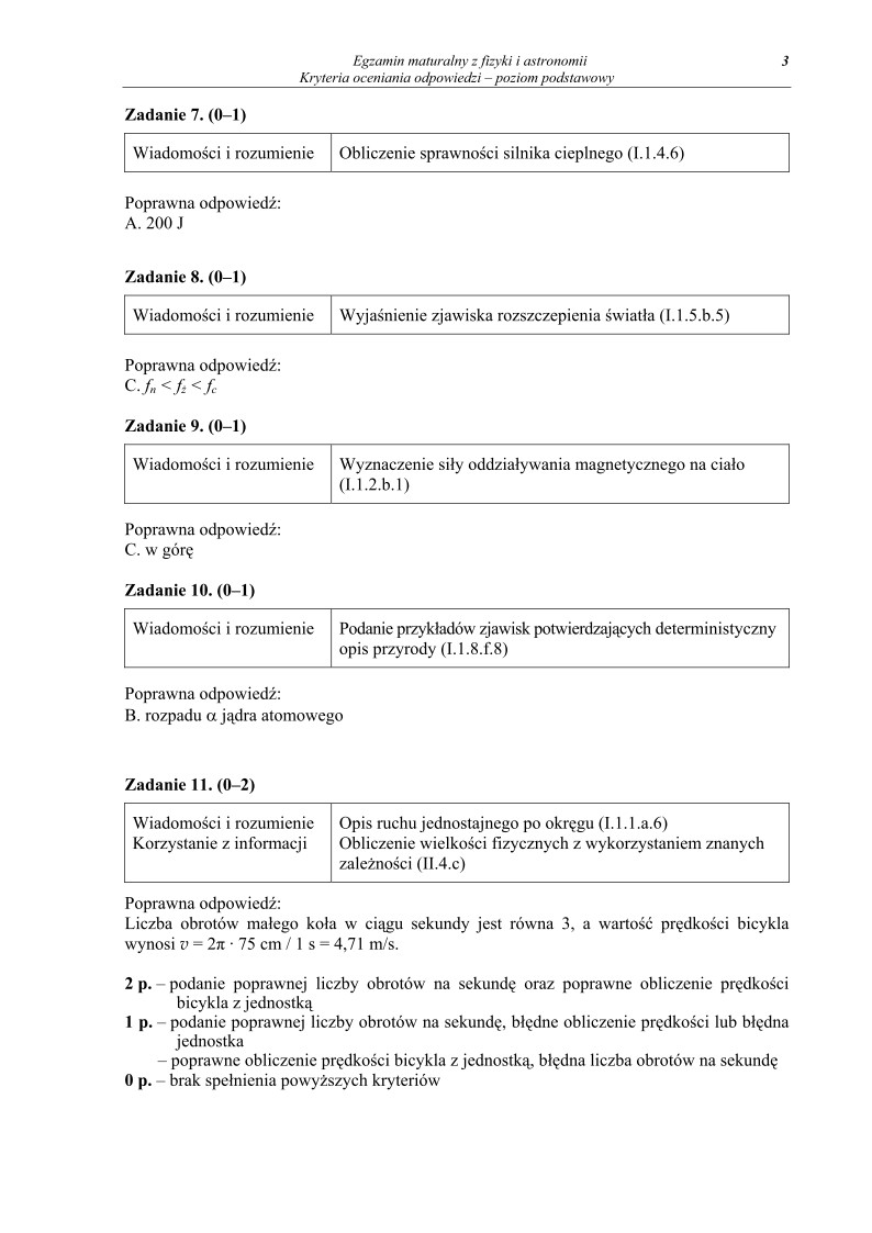 Odpowiedzi - fizyka, p. podstawowy, matura 2012-strona-03