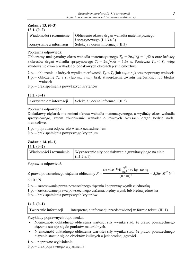Odpowiedzi - fizyka, p. podstawowy, matura 2012-strona-05