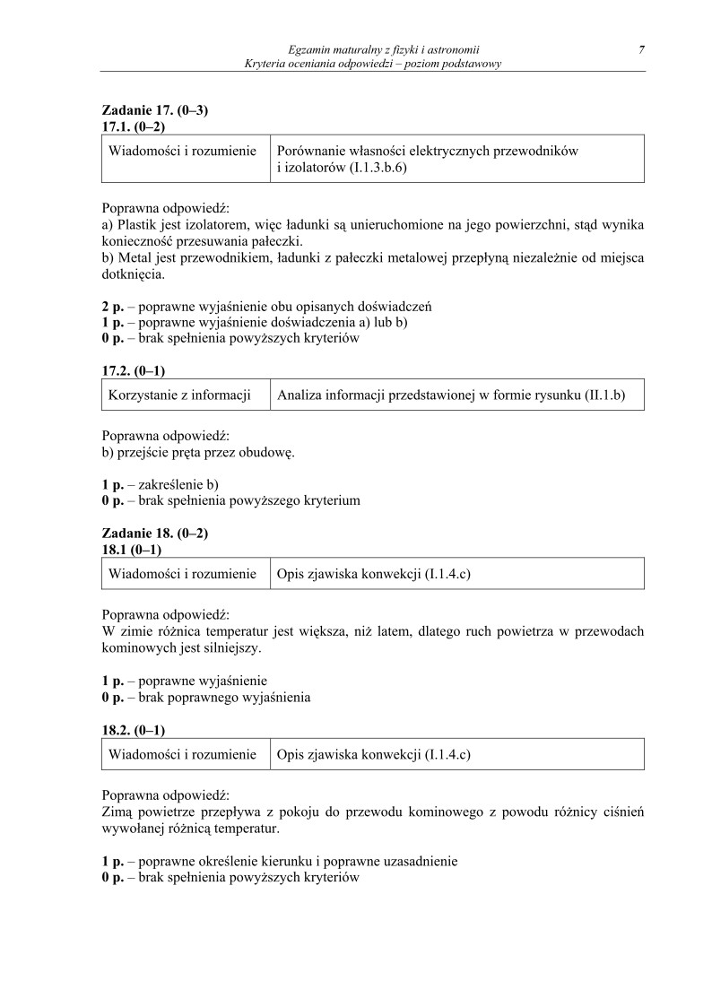 Odpowiedzi - fizyka, p. podstawowy, matura 2012-strona-07