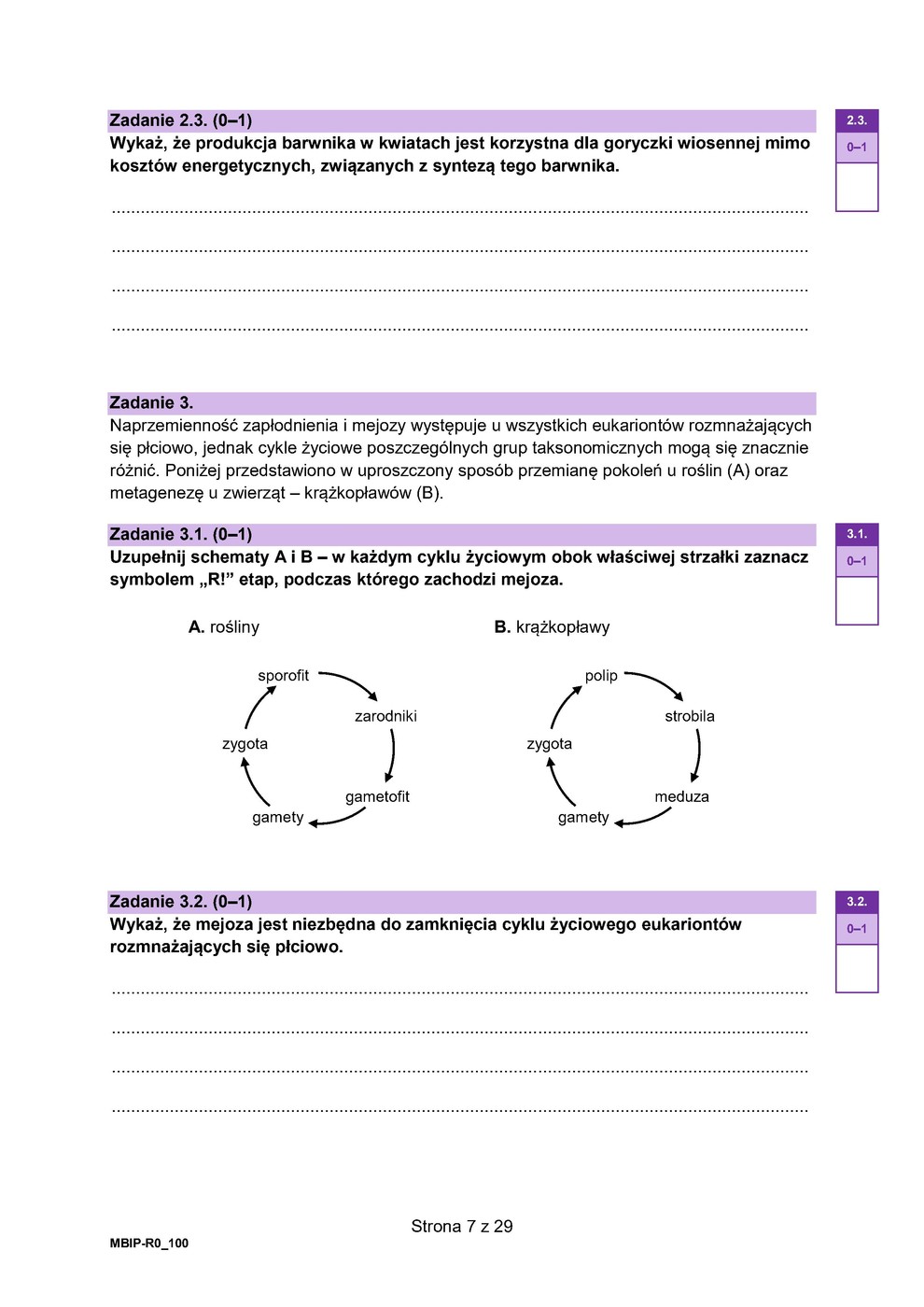 arkusz - biologia - matura 2023 - maj - 0007