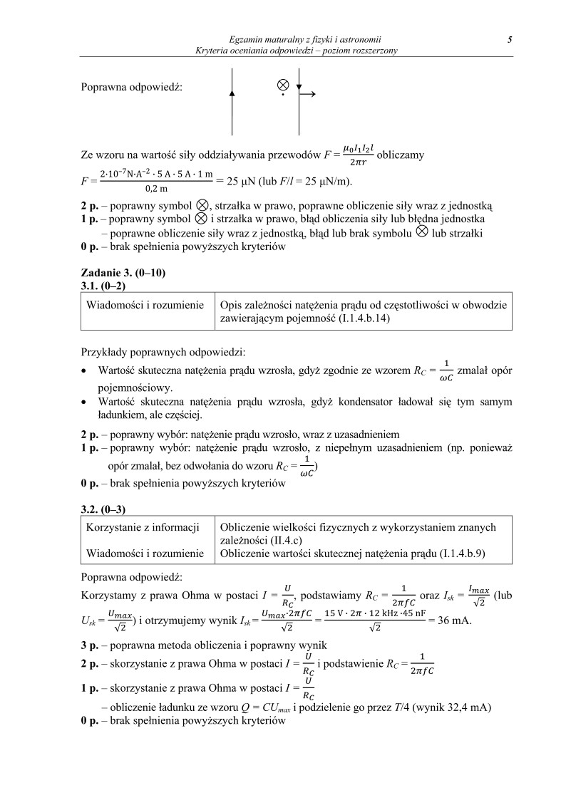 Odpowiedzi - fizyka, p. rozszerzony, matura 2012-strona-05