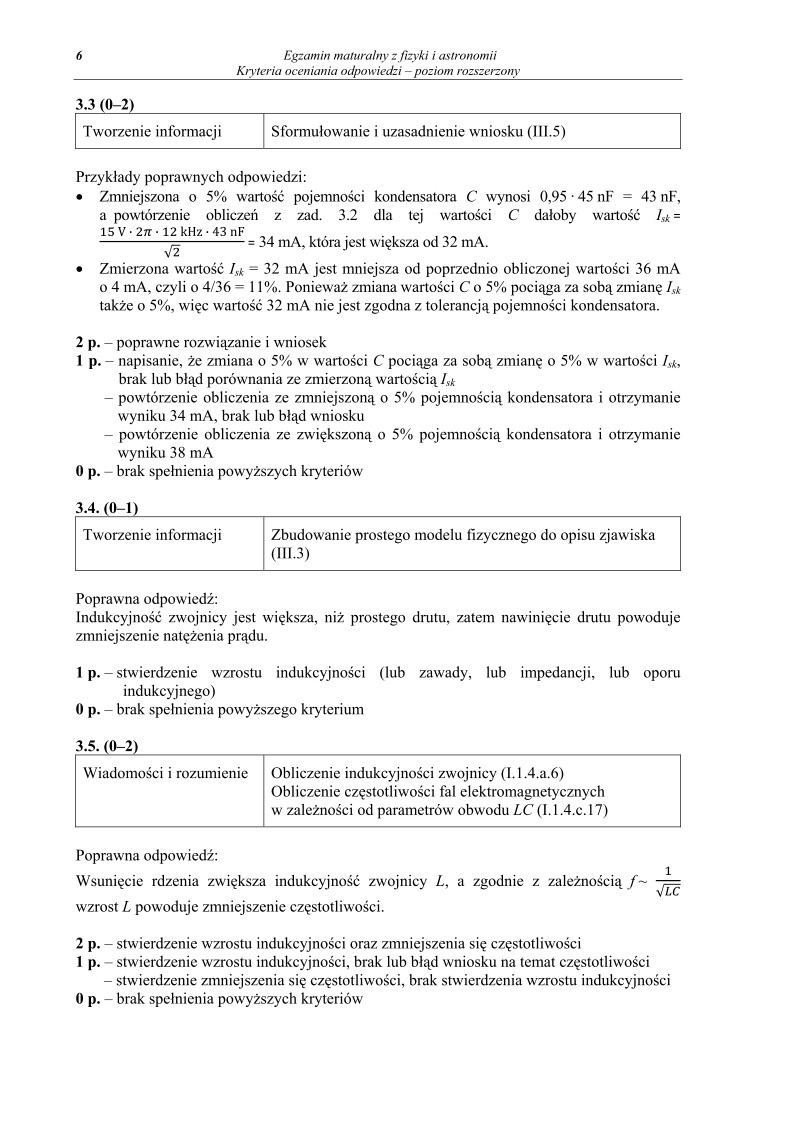 Odpowiedzi - fizyka, p. rozszerzony, matura 2012-strona-06