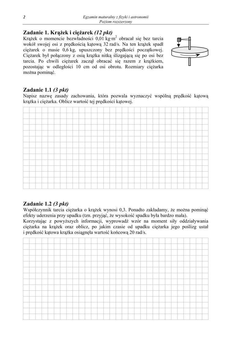 Pytania - fizyka, p. rozszerzony, matura 2012-strona-02