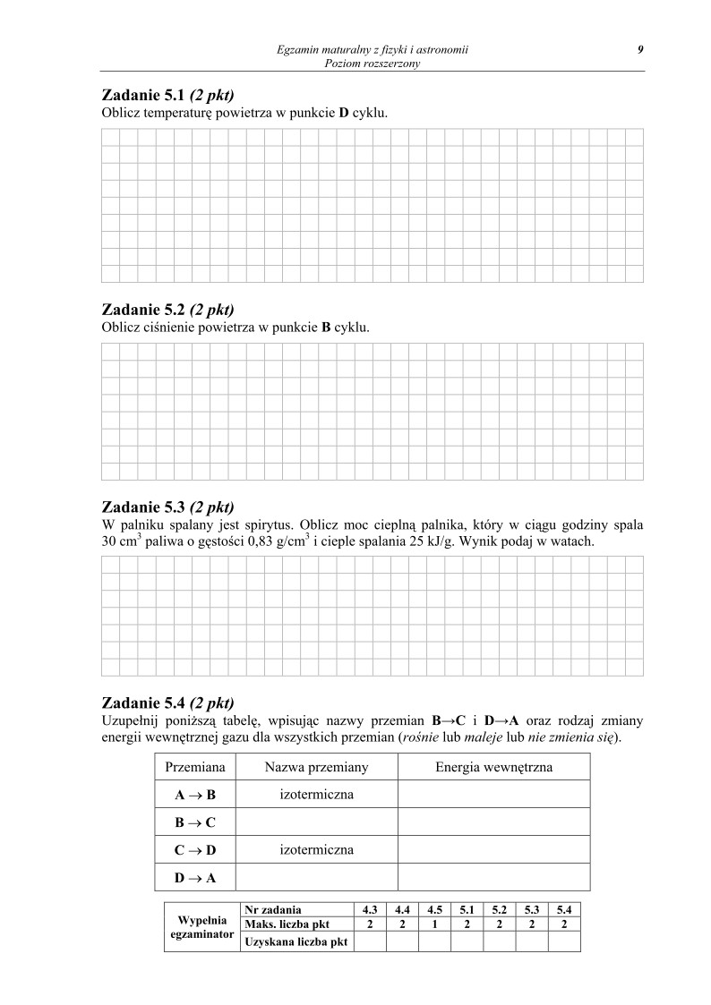 Pytania - fizyka, p. rozszerzony, matura 2012-strona-09