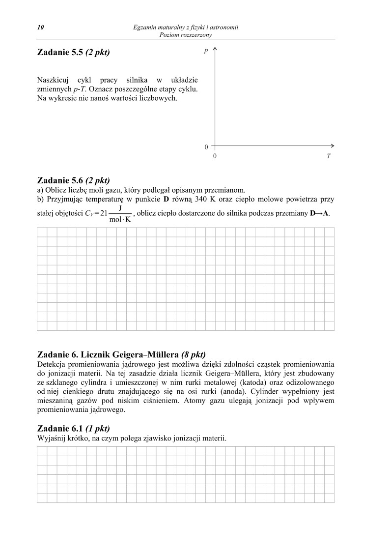Pytania - fizyka, p. rozszerzony, matura 2012-strona-10