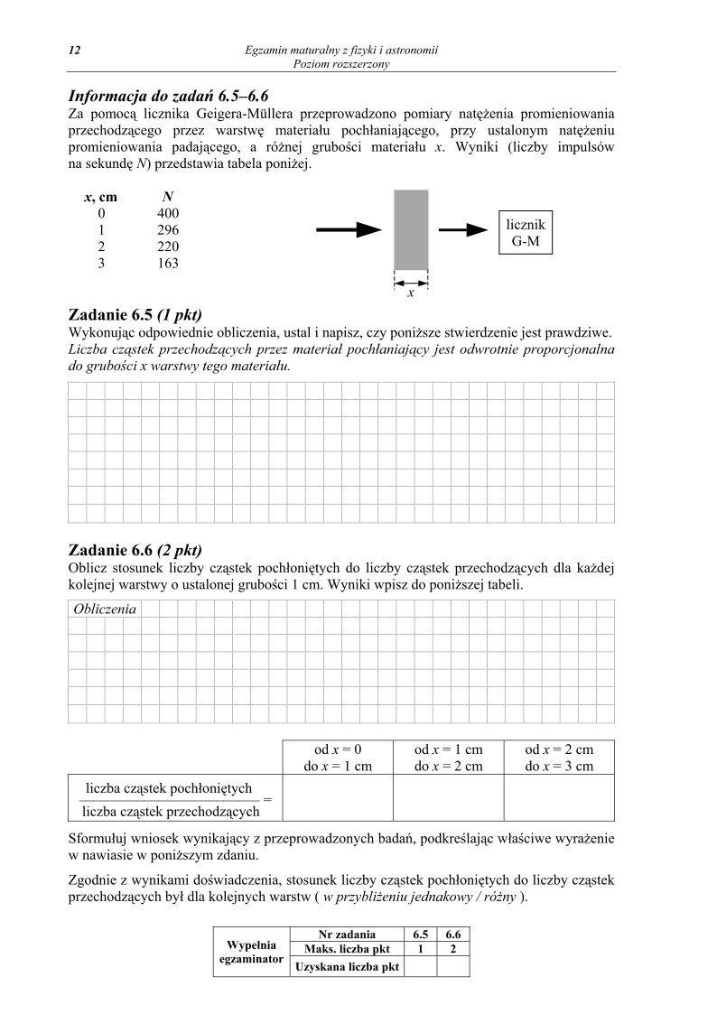 Pytania - fizyka, p. rozszerzony, matura 2012-strona-12