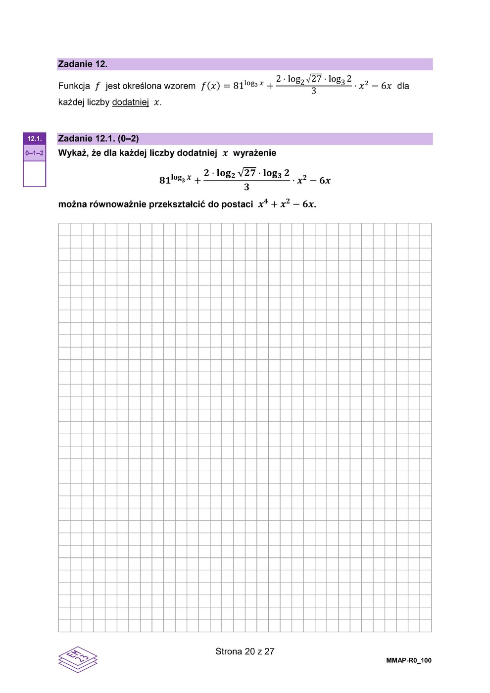 arkusz - matematyka rozszerzony - matura 2023 - maj - 0020