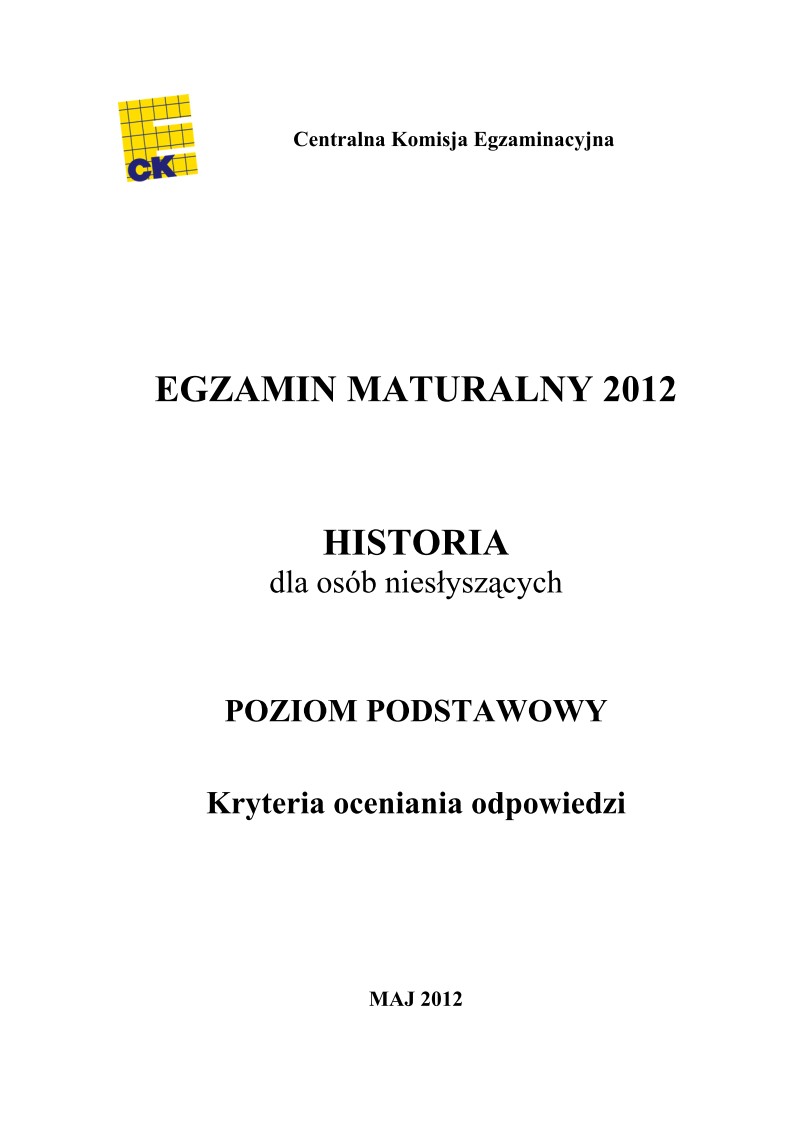 Odpowiedzi - historia dla osob nieslyszacych, matura 2012-strona-01