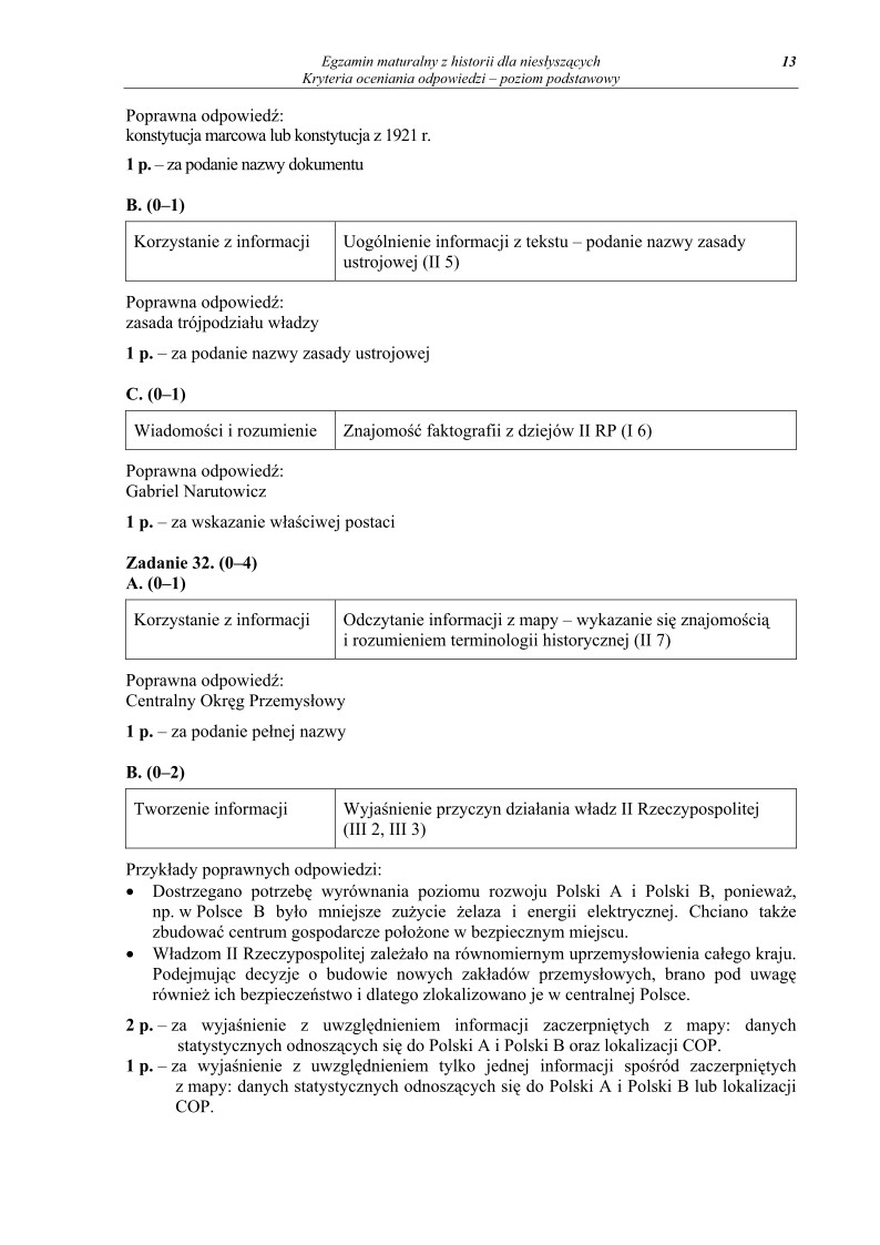 Odpowiedzi - historia dla osob nieslyszacych, matura 2012-strona-13