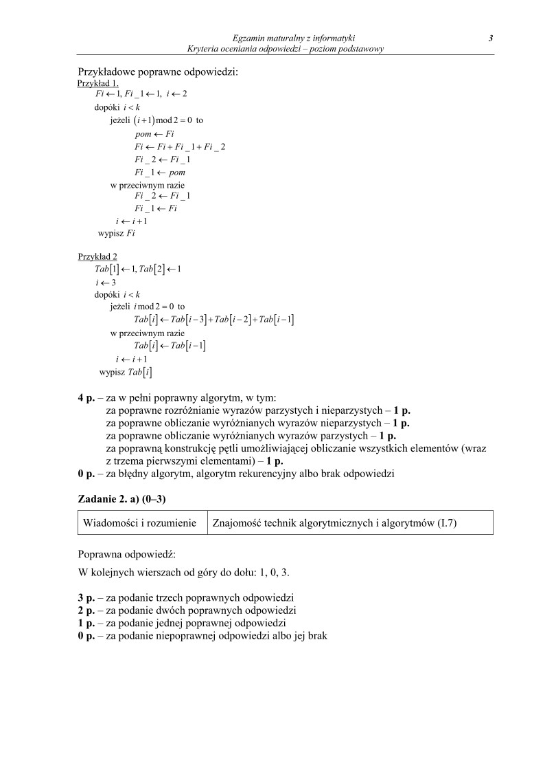 Odpowiedzi - informatyka, p. podstawowy, matura 2012-strona-03