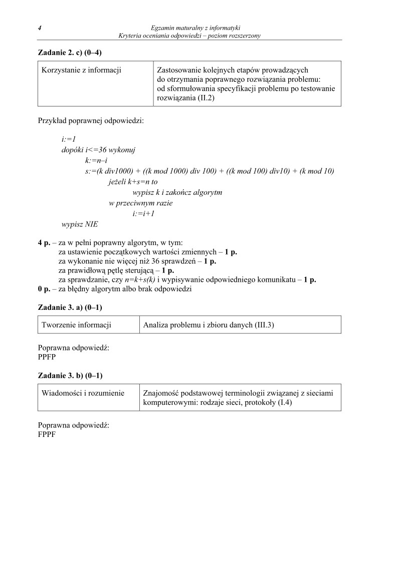 Odpowiedzi - informatyka, p. rozszerzony, matura 2012-strona-04