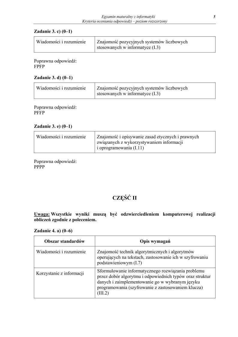 Odpowiedzi - informatyka, p. rozszerzony, matura 2012-strona-05
