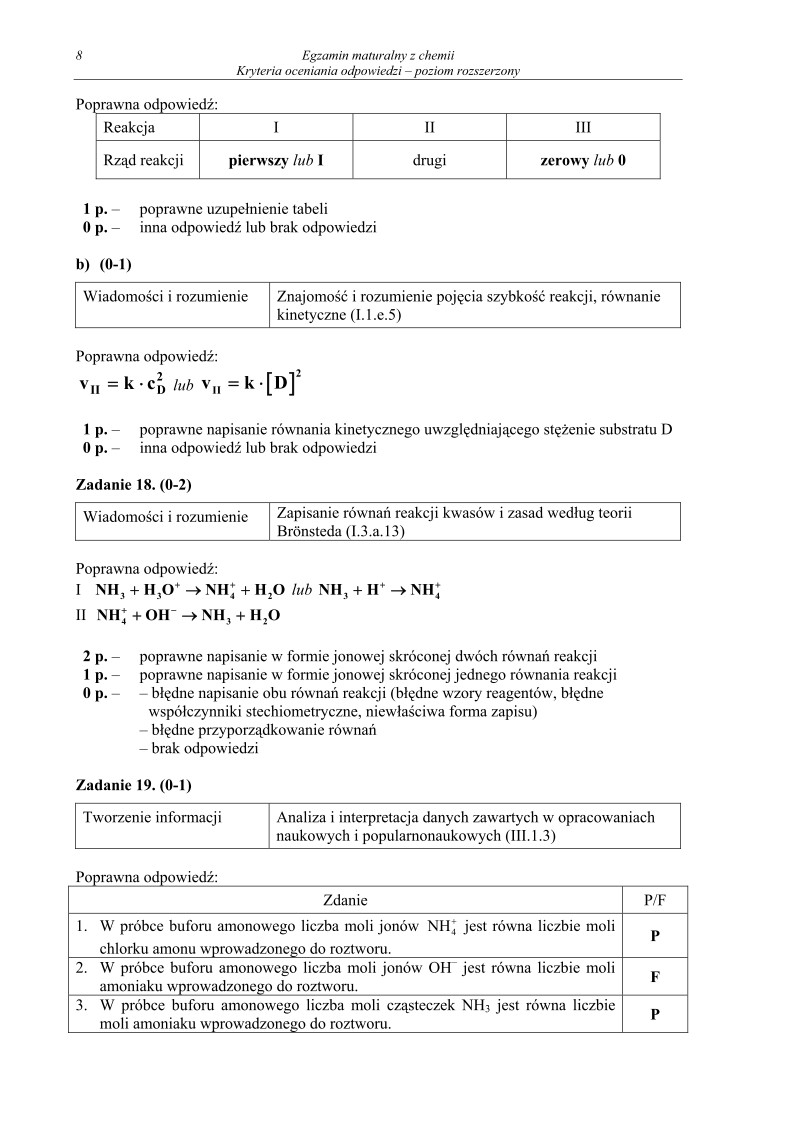 Odpowiedzi - chemia, p. rozszerzony, matura 2012-strona-08