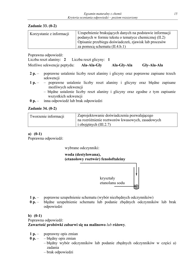 Odpowiedzi - chemia, p. rozszerzony, matura 2012-strona-15