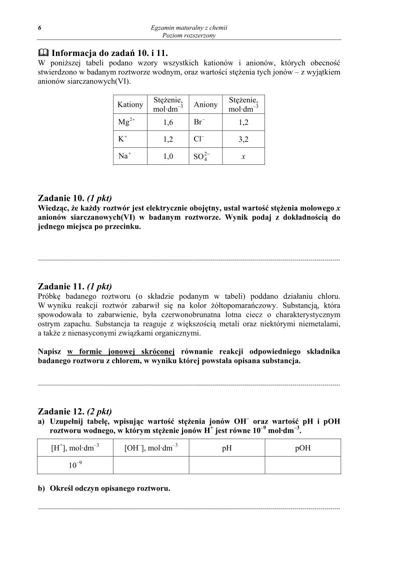 Pytania - chemia, p. rozszerzony, matura 2012-strona-06
