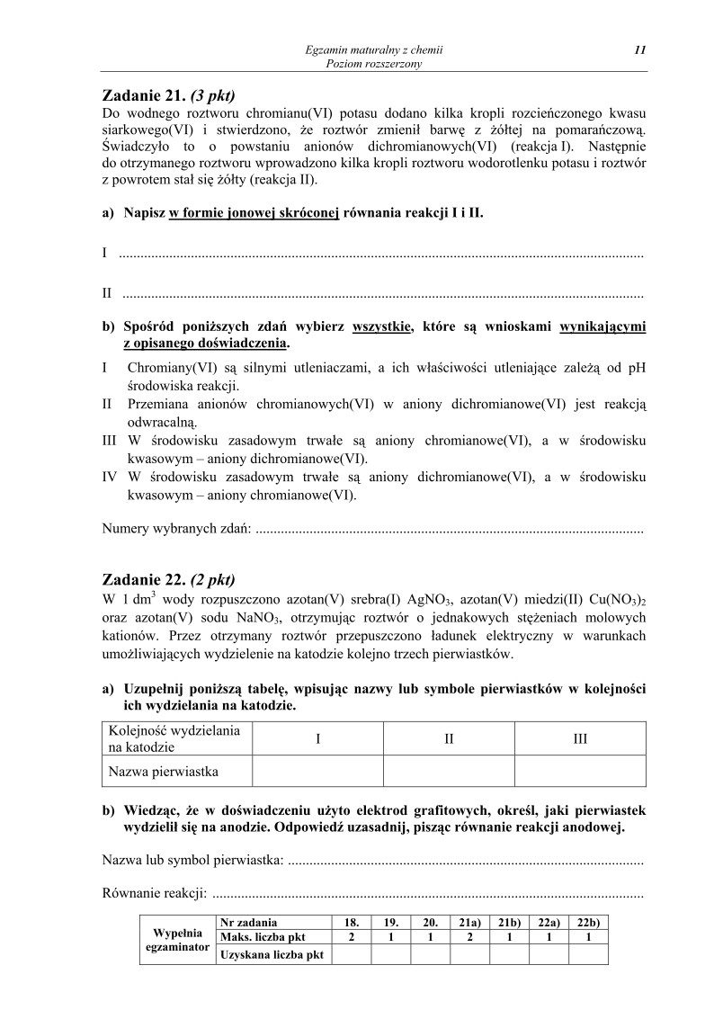 Pytania - chemia, p. rozszerzony, matura 2012-strona-11