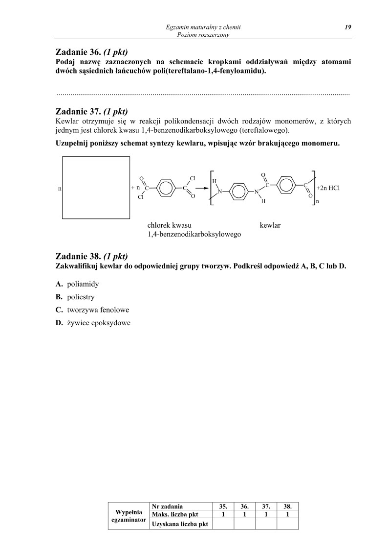 Pytania - chemia, p. rozszerzony, matura 2012-strona-19