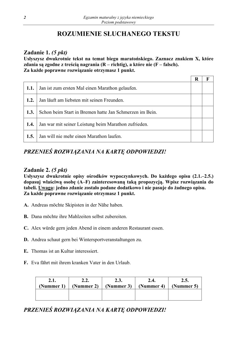 Pytania - jezyk niemiecki, p. podstawowy, matura 2012-strona-02
