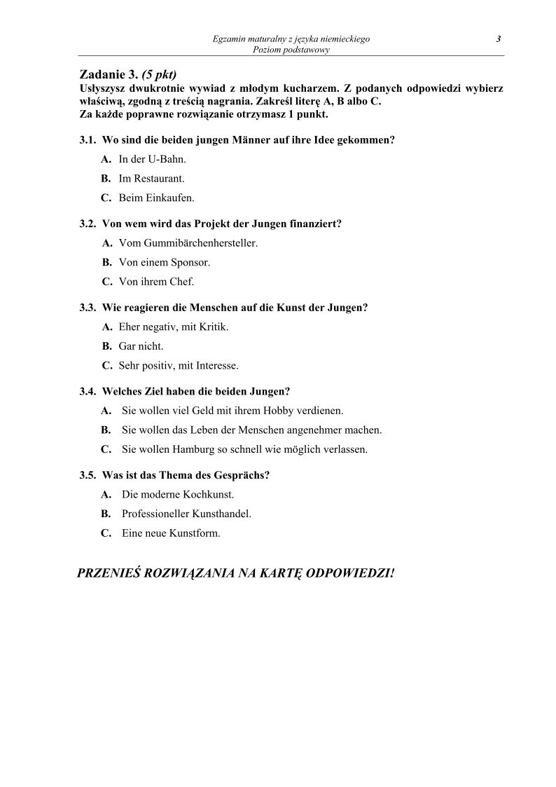 Pytania - jezyk niemiecki, p. podstawowy, matura 2012-strona-03