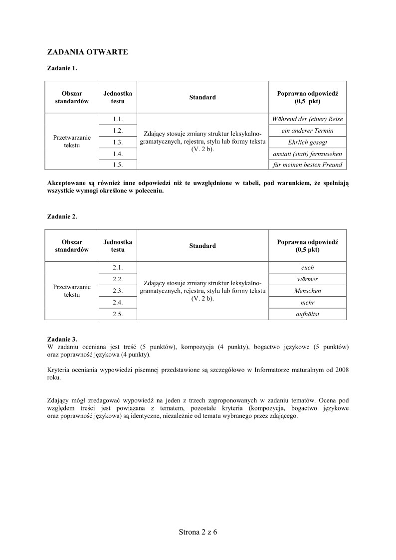 Odpowiedzi - jezyk niemiecki, p. rozszerzony, matura 2012-strona-02