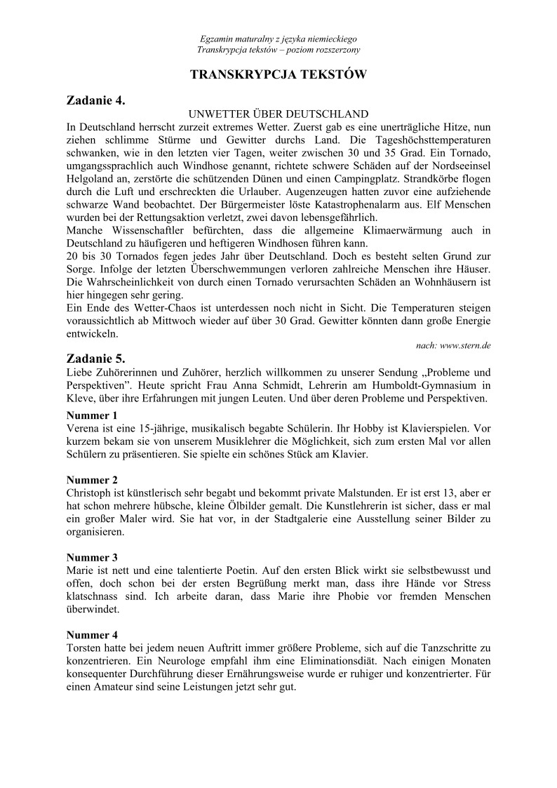 Transkrypcja - jezyk niemiecki, p. rozszerzony, matura 2012-strona-01
