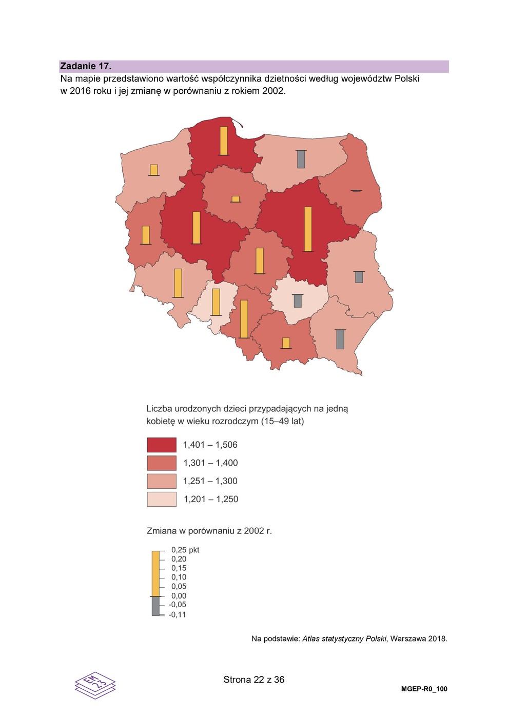 arkusz - geografia - matura 2023 - maj - 0022