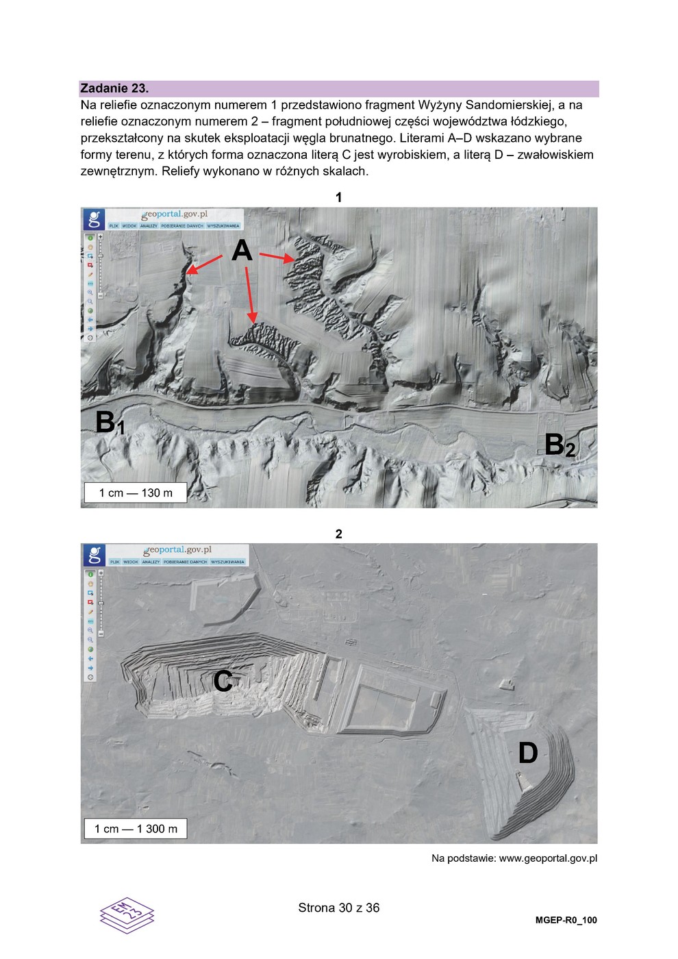 arkusz - geografia - matura 2023 - maj - 0030