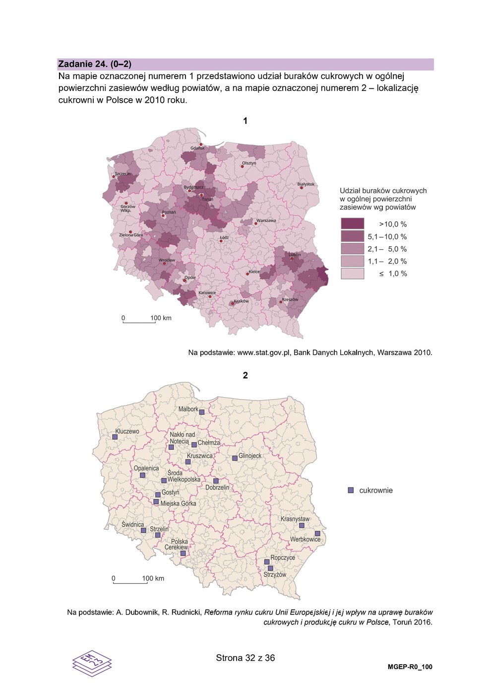 arkusz - geografia - matura 2023 - maj - 0032