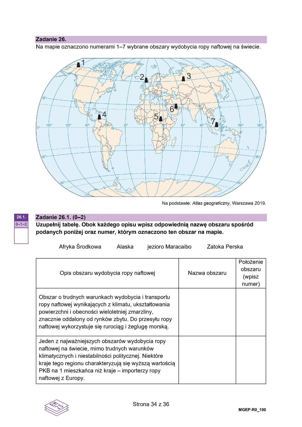 arkusz - geografia - matura 2023 - maj - 0034