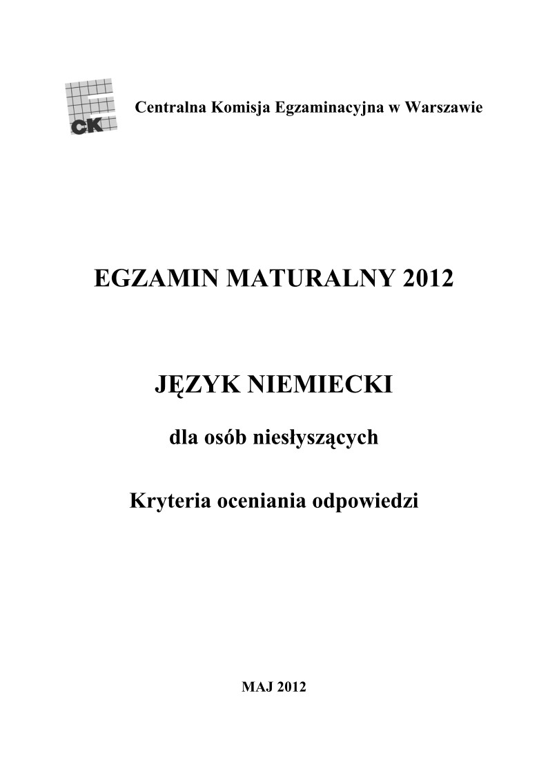 Odpowiedzi - jezyk niemiecki dla osob nieslyszacych, matura 2012-strona-01