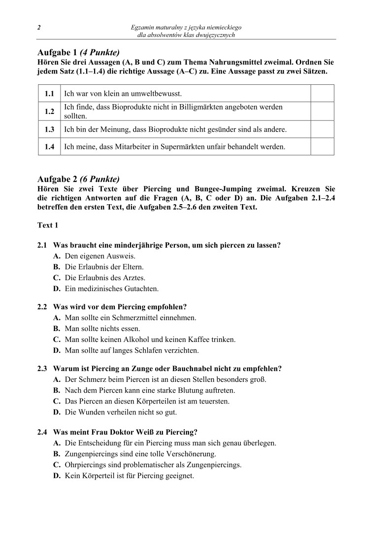 Pytania - jezyk niemiecki dla klas dwujezycznych, matura 2012-strona-02