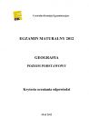 miniatura Odpowiedzi - geografia, p. podstawowy, matura 2012-strona-01