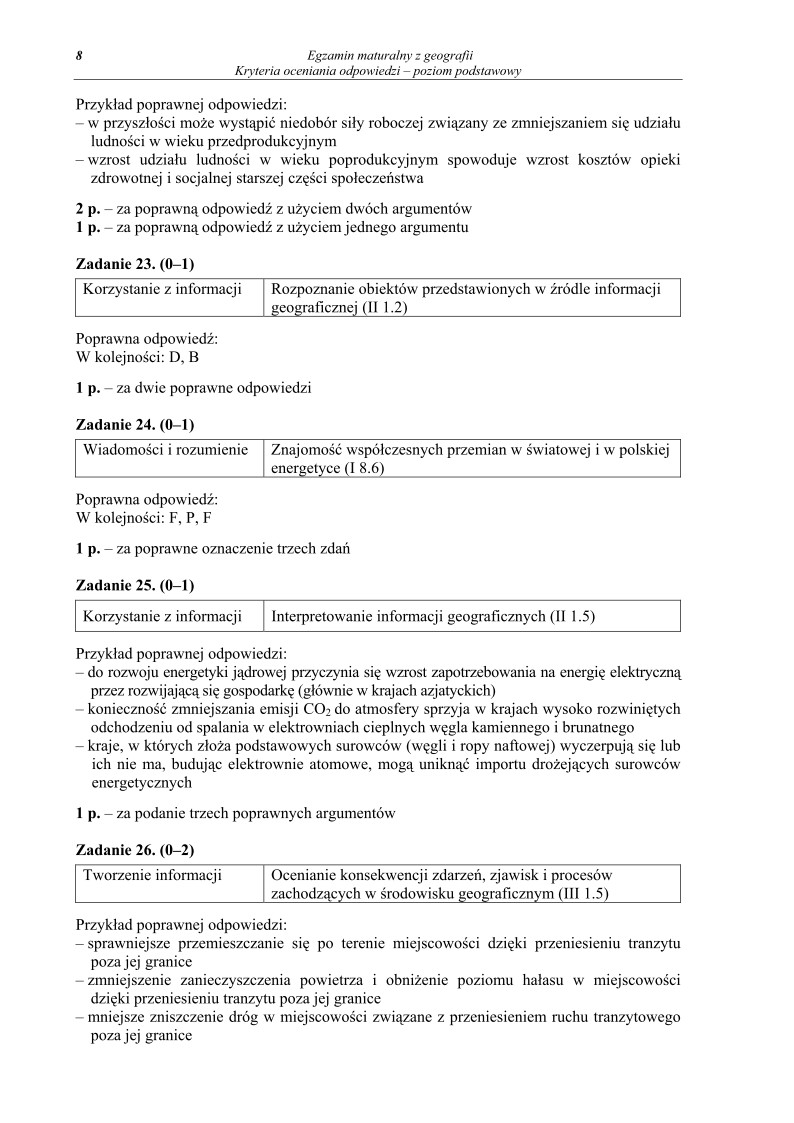 Odpowiedzi - geografia, p. podstawowy, matura 2012-strona-08