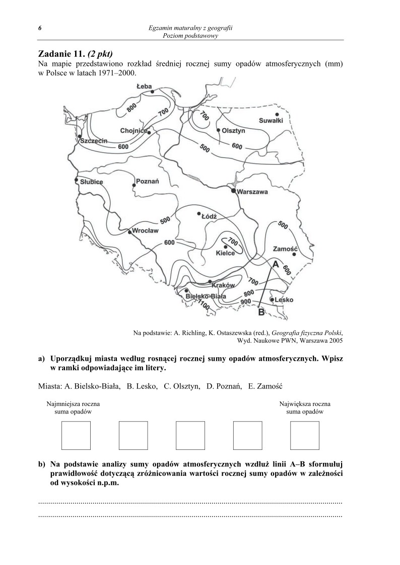 Pytania - geografia, p. podstawowy, matura 2012-strona-06