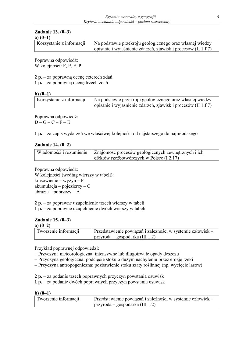 Odpowiedzi - geografia, p. rozszerzony, matura 2012-strona-05