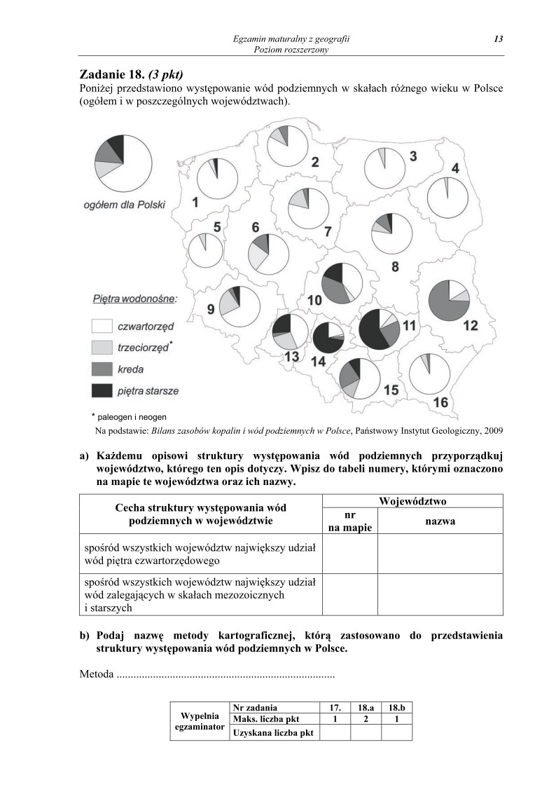 Pytania - geografia, p. rozszerzony, matura 2012-strona-13