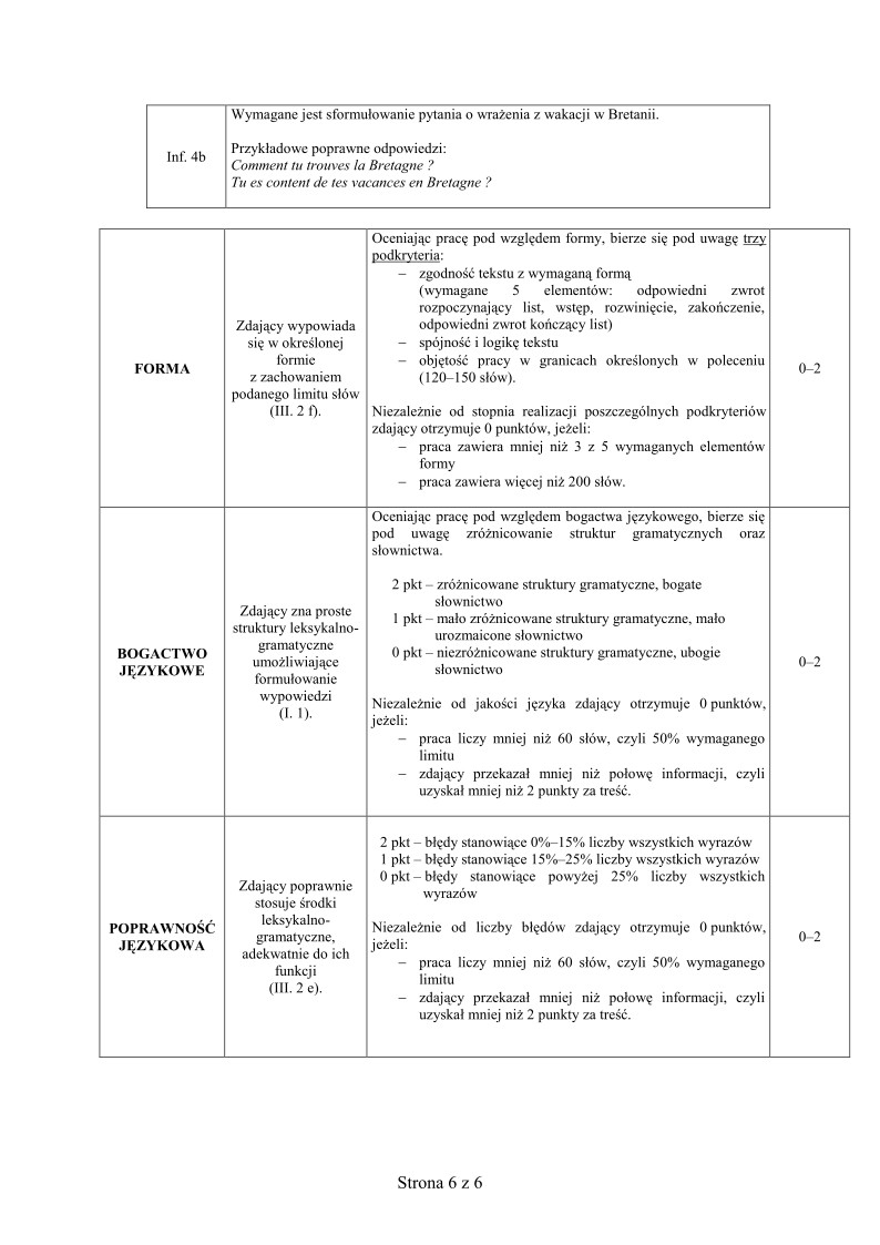 Odpowiedzi - jezyk francuski, p. podstawowy, matura 2012-strona-06