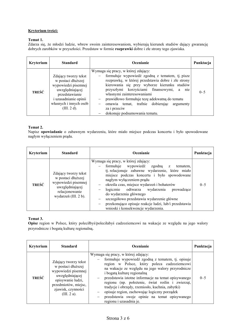 Odpowiedzi - jezyk francuski, p. rozszerzony, matura 2012-strona-03