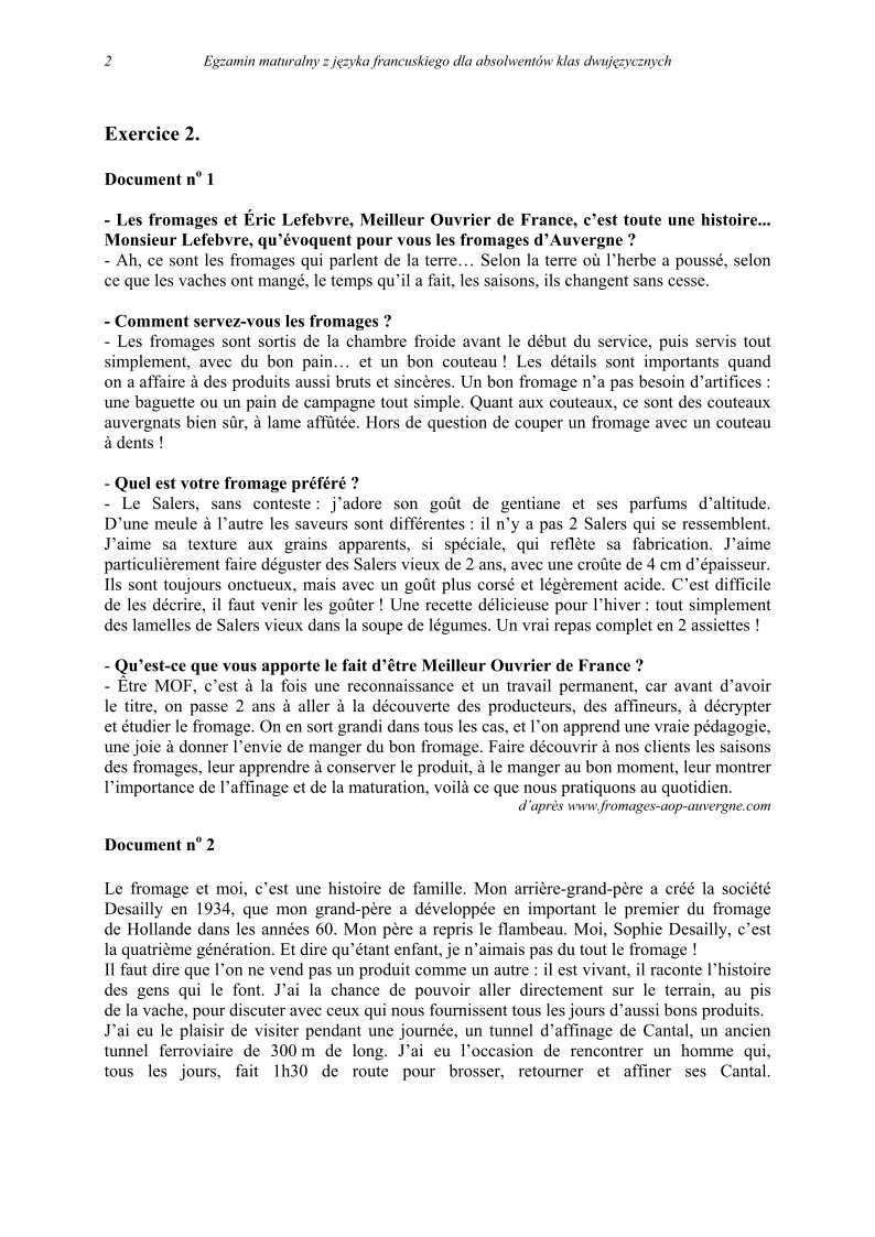 Transkrypcja - jezyk francuski dla klas dwujezycznych, matura 2012-strona-02